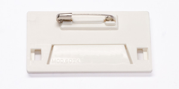 Nameplate fixation with pin